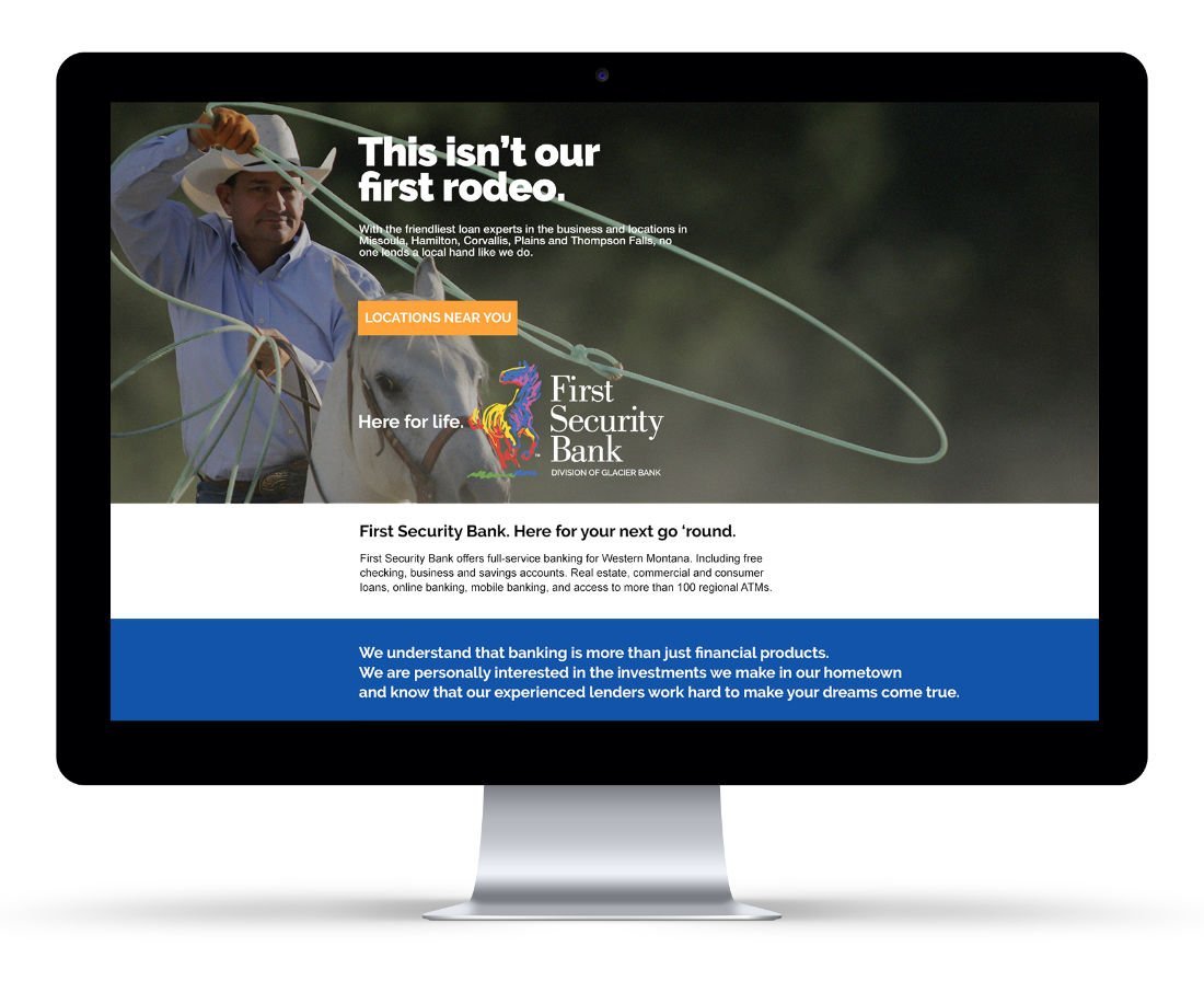 Landing Page: Agency / Client: First Security Bank