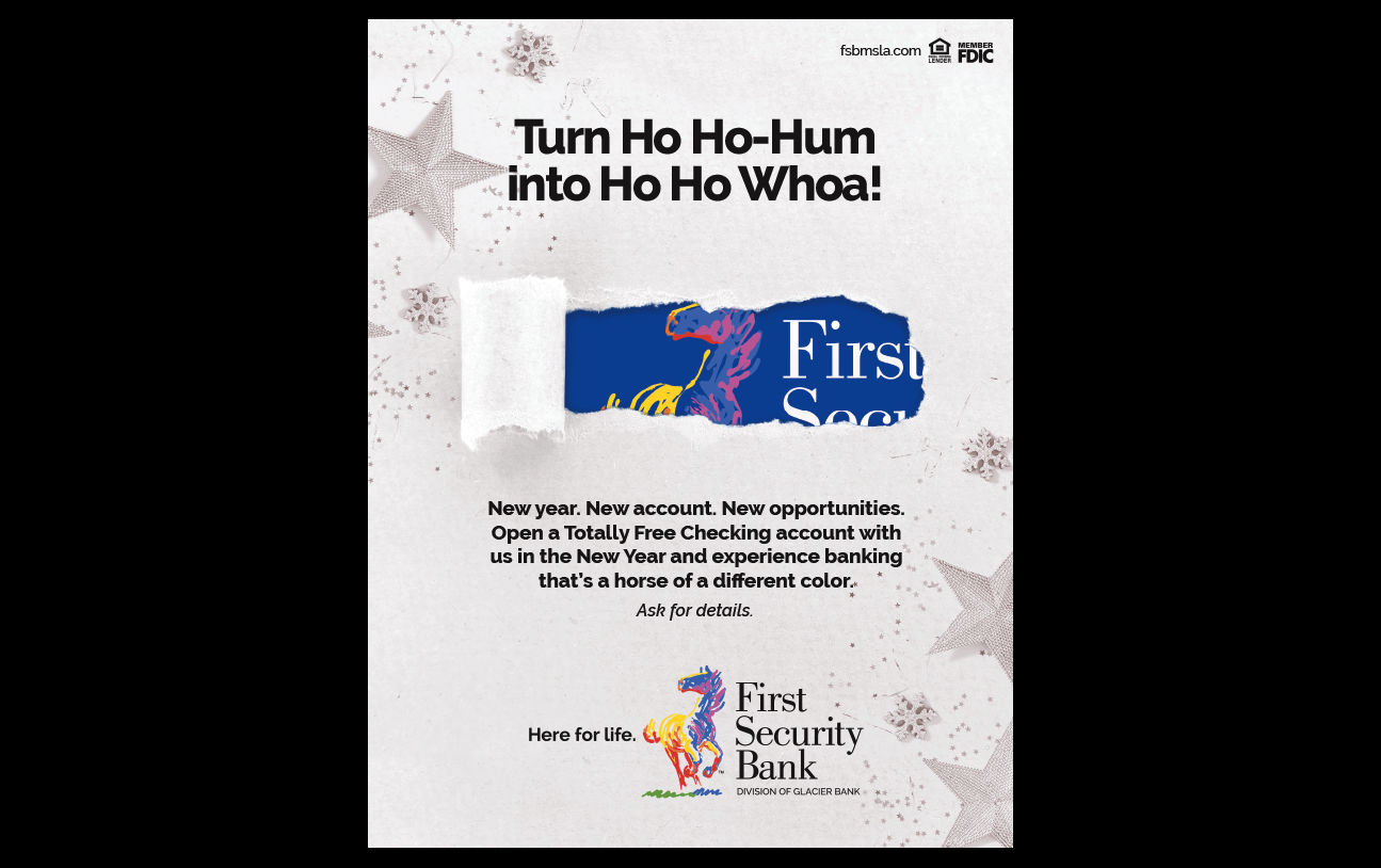 Print collateral: Agency / Client: First Security Bank